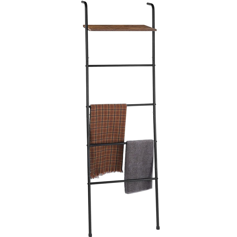 17 Stories 57.68'' Tall Wooden Blanket Ladder Wayfair